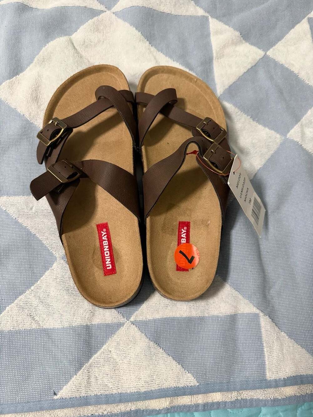 UNIONBAY Melody Women's Mocha Brown Sandals Size 7M